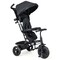 Costway 4-in-1 Multifunctional Tricycle Kids Trike with Removable Canopy & Push Handle Black/Gray/Pink